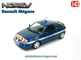La Renault Mégane Gendarmerie en miniature de Norev au 1/43e