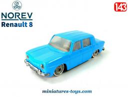 La Renault 8 bleue modèle 1962 en miniature par Norev au 1/43e