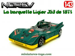 La barquette Ligier JS3 verte en miniature de Norev Jet Car au 1/43e