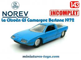 La Citroën GS Camargue Bertone miniature de Norev Jet-Car au 1/43e incomplète