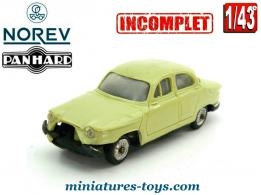 La Panhard PL17 mastic en miniature par Norev au 1/43e incomplète