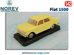 La Fiat 1500 jaune en miniature par Norev au 1/43e