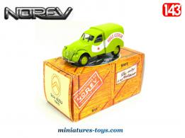 La 2cv Citroën AZU 1955 Huile Lesieur en miniature de Norev au 1/43e