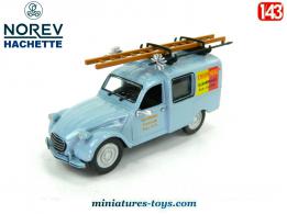 La 2cv Citroën AZU 1955 Condomine ramonage en miniature par Norev au 1/43e