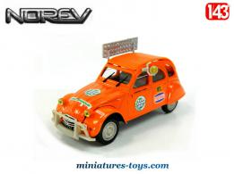 La Citroën 2cv 6 Raid-Afrique de 1973 en miniature par Norev au 1/43e