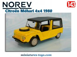 La Citroën Méhari 4x4 jaune de 1980 en miniature par Norev au 1/43e