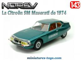 La Citroën SM Maserati Gendarmerie en miniature de Norev au 1/43e