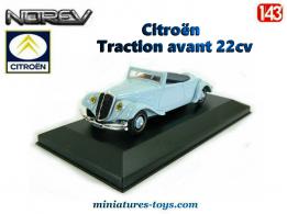 Le cabriolet Traction avant Citroën 22 cv en miniature par Norev au 1/43e