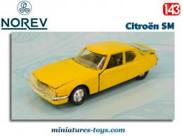 La Citroën SM jaune miniature de Norev Jet-car au 1/43e