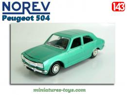 La Peugeot 504 verte en miniature de Norev Jet-car au 1/43e