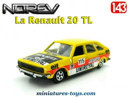 La Renault 20 TL jaune Africatours en miniature de Norev Jet-car au 1/43e