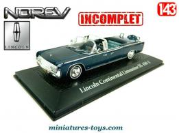 La Lincoln Continental du Président Kennedy miniature Norev au 1/43 incomplète