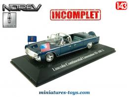 La Lincoln Continental du Président Kennedy miniature Norev au 1/43 incomplète