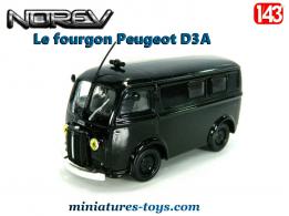 Le fourgon Peugeot D3A Police française en miniature par Norev au 1/43e