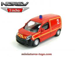 Le Renault kangoo pompiers en miniature par Norev au 1/54e