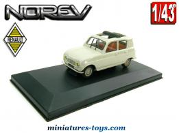 La Renault R4L découvrable grise en miniature par Norev au 1/43e