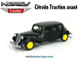La Traction avant Citroën 15/6 1939 en miniature de Norev retro au 1/64e