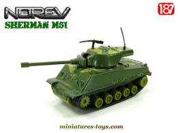 Le char américain Sherman M51 en miniature par Norev au 1/87e