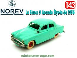 La Simca 9 Aronde Élysée de 1956 en miniature par Norev au 1/43e