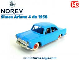 La Simca Vedette Ariane 4 bleue en voiture miniature par Norev au 1/43e