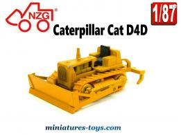 Le Bulldozer Caterpillar D4D miniature de NZG au 1/87e