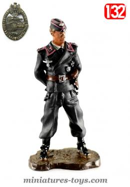 La figurine métal du commandant de Panzer en 1944 au 1/32e