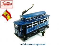 Le tramway de Barcelone en miniature jouet de style ancien par Paya 