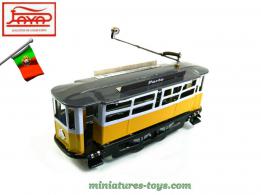 Le tramway jaune de Lisbone 1923 en miniature jouet de style ancien par Paya