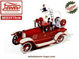 Le camion de pompiers a grande échelle en tôle de style jouet ancien par Paya