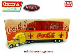 Le Peterbilt et sa semi remorque Coca-Cola en miniature au 1/55e
