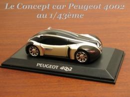 Le Concept car Peugeot 4002 miniature au 1/43e d'Altaya, en boite