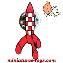 Le pin's épinglette de la fusée de Tintin en métal par Moulinsart Collections