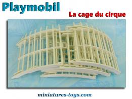Les 5 grilles de la cage aux fauves du cirque miniature Playmobil
