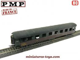 La voiture voyageurs PLM 1er classe en miniature par PMP au HO H0