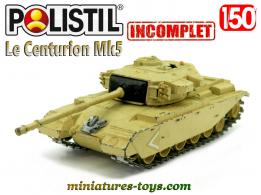 Le char Centurion Mk5 en miniature de Polistil au 1/50e incomplet