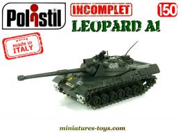 Le char allemand Leopard 1 en miniature par Polistil au 1/50e incomplet