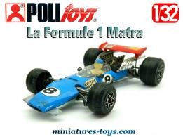 La voiture de course Formule 1 Matra en miniature par Politoys au 1/32e