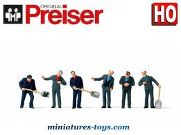 Les chauffeurs et conducteurs en figurines miniatures par Preiser au H0 HO 1/87e