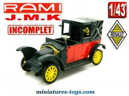 Le taxi de la Marne Renault AG en miniature par Rami au 1/43e incomplet
