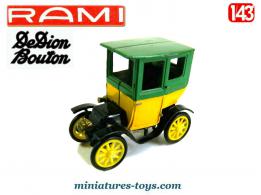 La voiture cab De Dion Bouton de 1900 en miniature par Rami au 1/43e