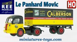 Le Panhard Movic Calberson en camion miniature de REE-Modeles au HO 1/87e