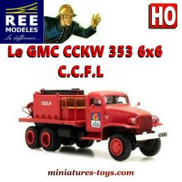 Le camion GMC Pompiers de Cogolin miniature de REE-Modeles au HO 1/87e