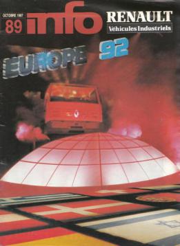 Le numéro 89 de la revue Renault Véhicules Industriel Info d'octobre 1987