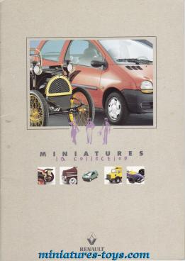 Le catalogue de miniatures Renault boutique 1996
