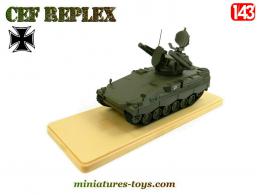 Le SPZ a tourelle Euro missile Roland en miniature par CEF Replex au 1/43e