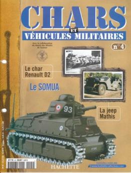 Le fascicule n° 04 de la collection Hachette Solido chars et véhicules militaires