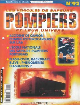 Le livret n°92 de la collection Hachette Les véhicules de sapeurs pompiers