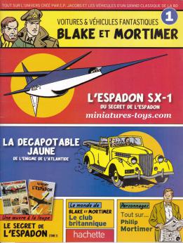 Le fascicule n°1 de la collection les voitures et véhicules Blake et Mortimer