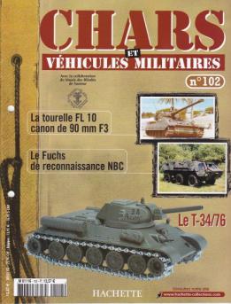 Le fascicule n°102 de la collection Hachette Chars et véhicules militaires Solido