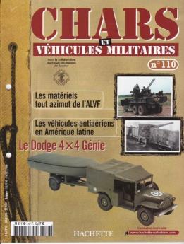 Le fascicule n°110 de la collection Hachette Chars et véhicules militaires Solido